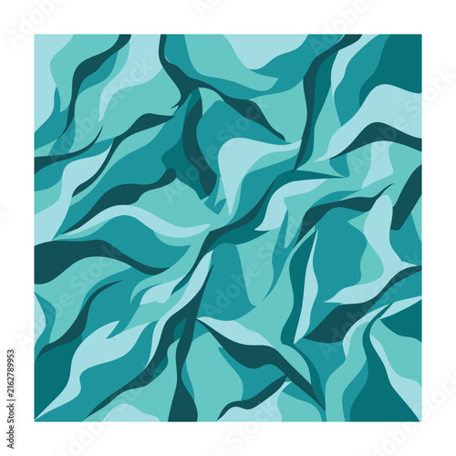 Teal abstract background texture with wavy shapes and patterns