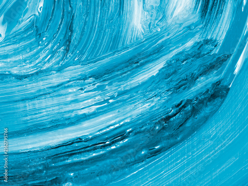 Blue brush stroke creative abstract hand painted background, acrylic painting on canvas