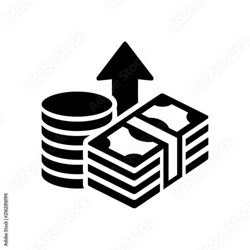 Financial Growth and Investment Concept with Coins and Cash.