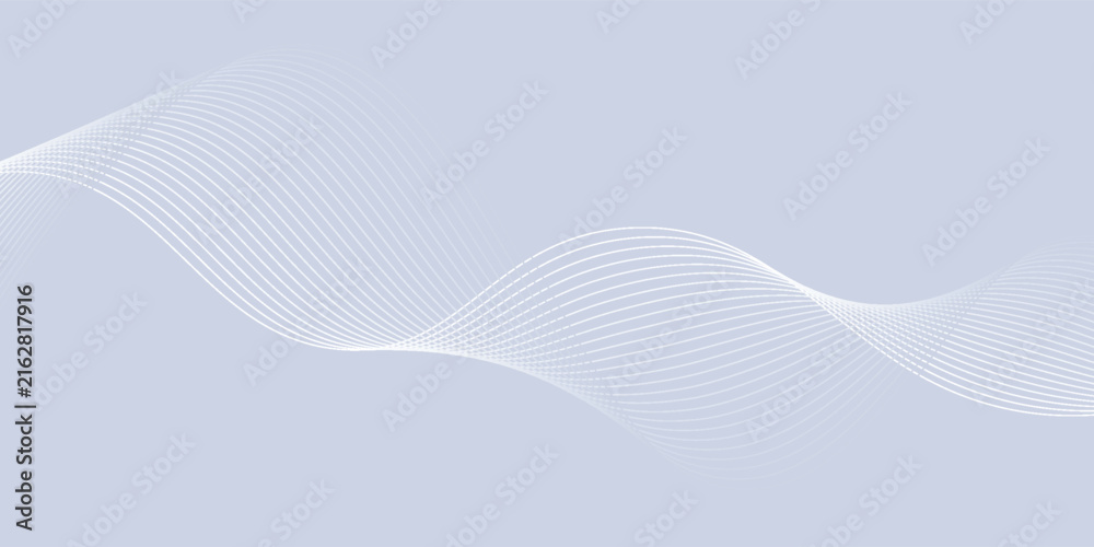 Fototapeta premium abstract wavy lines background. Modern abstract background with flowing lines. white background. Digital future technology concept.