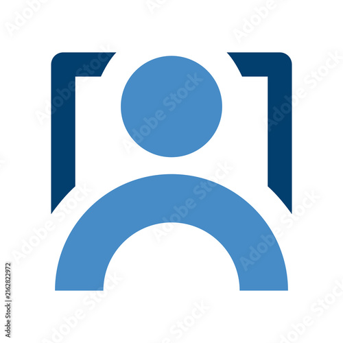 Focus Target on User Profile Icon Vector, Audience Segment and Customer Demographics Symbol