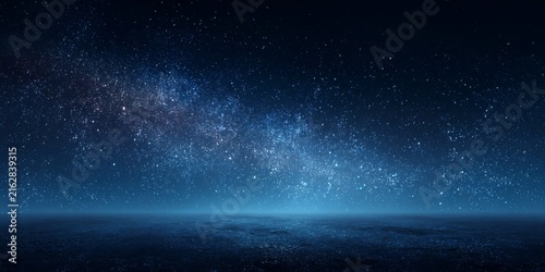 Vast Night Sky Filled with Twinkling Stars and Cosmic Beauty in Deep Space with Dark Background and Distant Celestial Points of Light