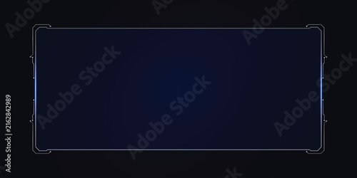 Sci fi futuristic user interface, HUD template frame design, Technology abstract background	
