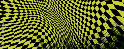 Racing background, sports race banner with dynamic grunge checkered shape ideal for sport themed events, racing posters, promotional flyers, cover, presentation backdrop and social media
