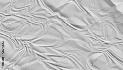 Photography White Silk Satin Fabric Texture with Soft Wrinkles and Elegant Flowing Folds for