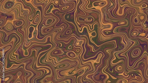Warm Amber And Golden Brown Liquid Marbling Abstract Background Rich Texture Movement