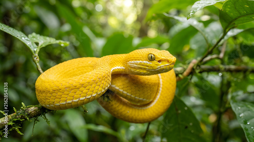  Yellow White-Lipped Pit Viper
