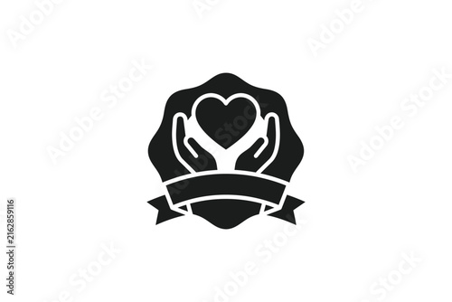 Heart in Hands Emblem.