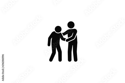 Helping Hand Icon.