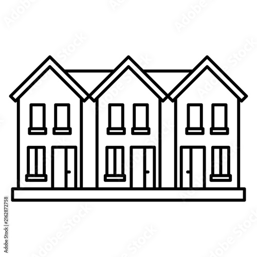 Townhouse Line Icon