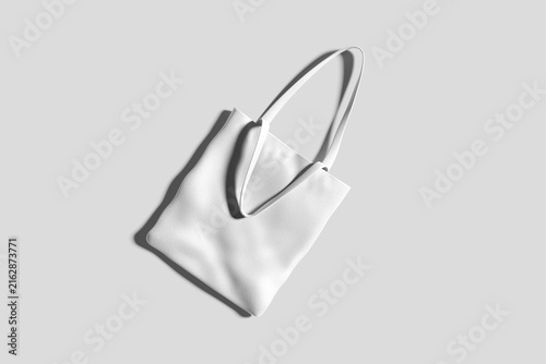blank tote bag mockup -3d illustration