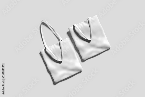 blank tote bag mockup -3d illustration