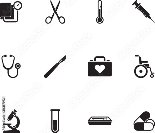 Set of medical and healthcare icons vector illustration