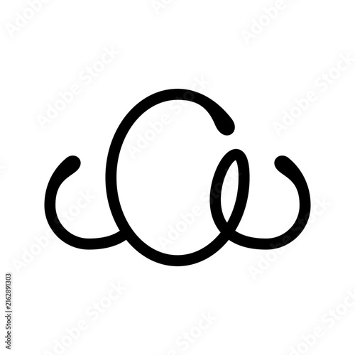 Minimal A script logo