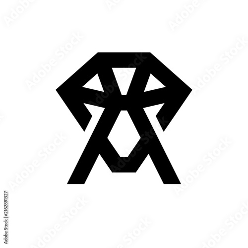 A diamond logo