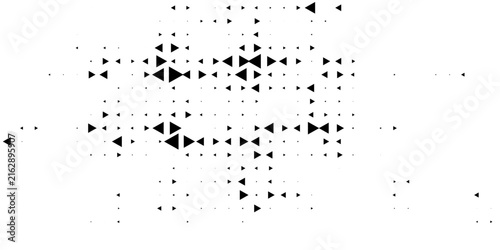 Minimal Abstract Digital Triangle Pattern With Scattered Dots And Noise Texture