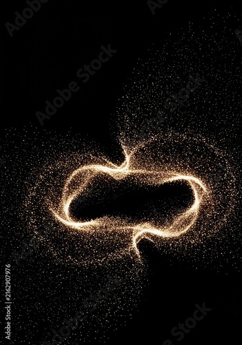 Abstract glowing particles swirl and stretch, dynamically shifting from one undefined state to another, representing pure potential energy ,undefined ,shape shift ,liquid