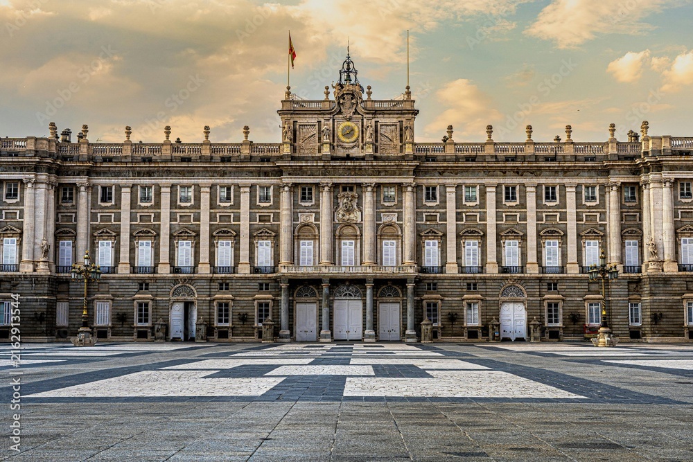 Fototapeta premium Piazza San Marco in Venice Italy, Iconic Historic Square with Grand European Architecture, Palace Facades, Famous Landmark, Cultural Heritage, Travel and Tourism Destinat