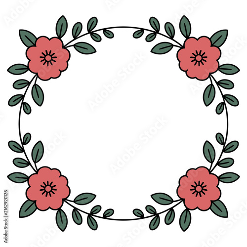 title=Elegant Floral Frame with Flowers and Leaves Abstract Botanical Border Vector Illustration
Elegant Floral Frame with Flowers and Leaves Abstract Botanical Border Vector Illustration