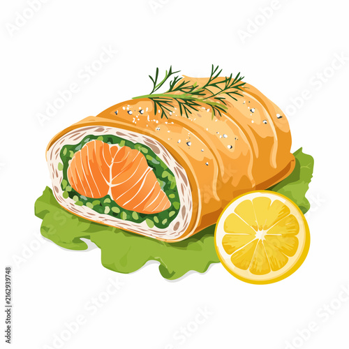 Lachs im Blätterteig