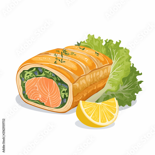 Lachs im Blätterteig