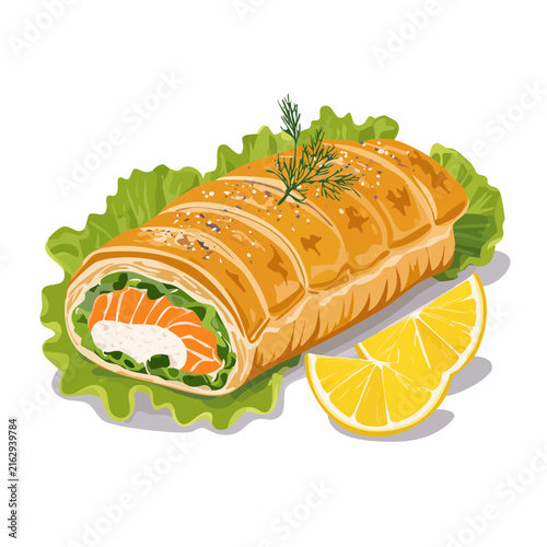 Lachs im Blätterteig