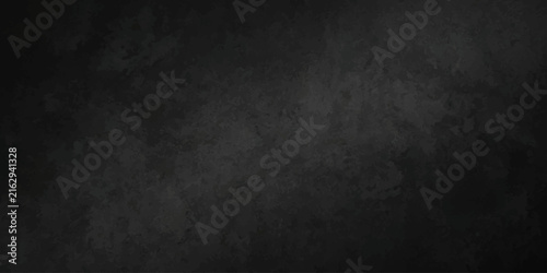 Abstract luxury black chalkboard surface background. Dark grunge surface with subtle worn texture. Creative design for wallpaper, banner and presentation.