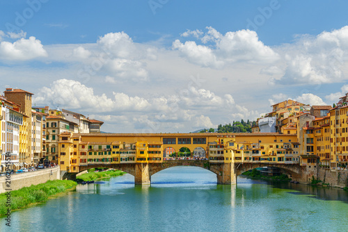 The Ponte Vecchio over the Arno River, Florence, Tuscany, Italy
