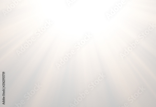 Canvas Print Bright white sunburst light effect with soft sun rays beaming down