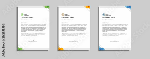 modern corporate letterhead template design