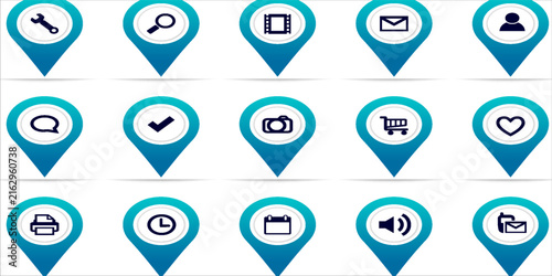 Web icon set. Website set icon vector. for web computer and mobile