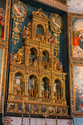 Fotografía Retable doré baroque de l'abbaye de Staffarda, Piémont