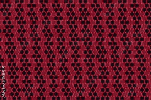 Futuristic red hexagon pattern background for modern technological visual.