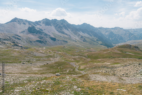 Fotografie Panorama de montagne au col Agnel dans le Queyras