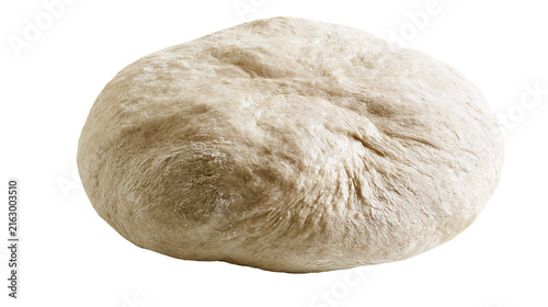 Raw bread dough ball with textured surface