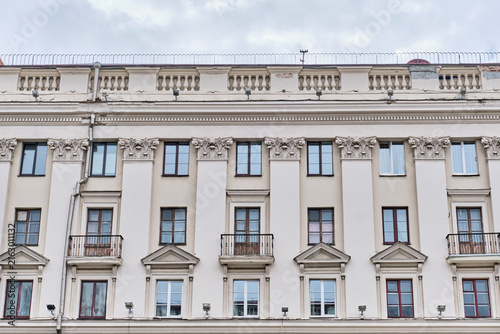 Quadro su tela Stalinist Empire Facade on Independents Avenue 18 in Minsk, Belarus