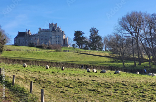 Chateau d'Abbadia. Domaine d'Abbadia, site naturel protégé, Hendaye, Pays Basque, France. 