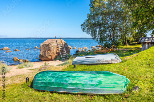 Sea shore in Kasmu village. Estonia