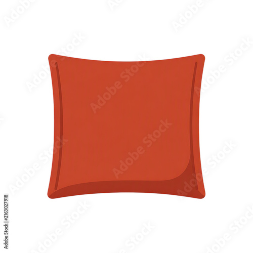Red Square Decorative Pillow