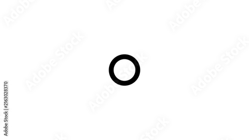 Minimalist loading spinner animation, rotating circular progress indicator on white background