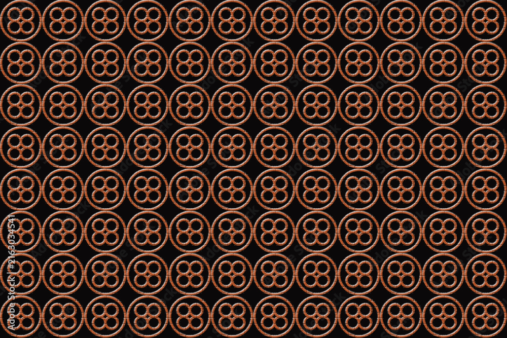 vector seamless pattern with circles