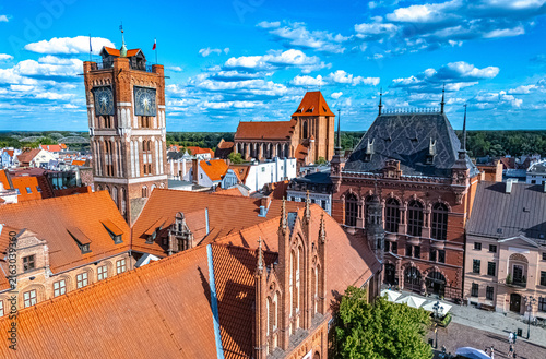 Cuadro en lienzo View of Torun in Kuyavian-Pomeranian Voivodeship, Poland