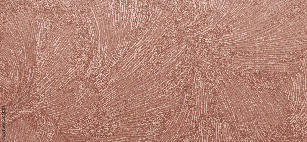 Fototapeta premium embossed, swirling pattern resembling feathers or stylized fan leaves.