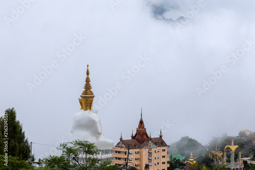 Wat Phra That Pha Sorn Kaew is a beautiful temple situated high in the mountains, The surrounding landscape is breathtaking, enveloped in mountains and mist, at Khao Kho , Phetchabun Province,Thailand
