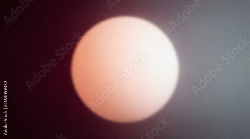 Abstract Minimalist Sphere With Peach To White Gradient Texture Background