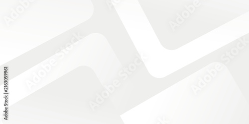 3D white geometric abstract background overlap layer on bright space, vector illustration art.