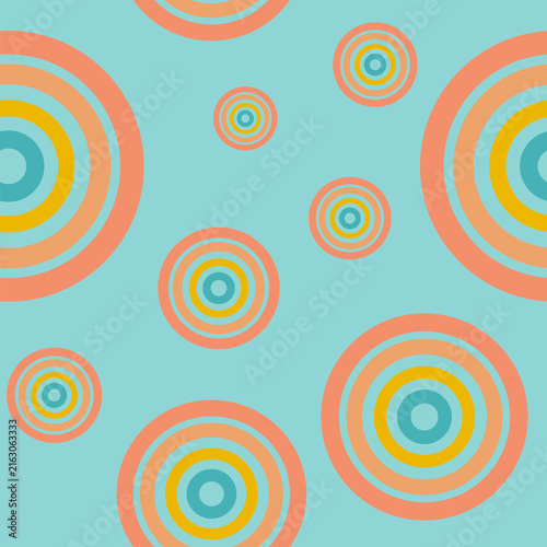 Seamless abstract geometric round curve intersect check pattern. Circle geometric for background, texture, wallpaper, textiles, cards, stationery, phone cases, paper gifts, and wrapping.