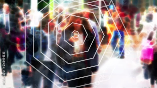 Stylized Slow Motion Crowd Walking with Smartphone Signals.
Stylized slow-motion footage of an anonymous crowd walking through a busy urban environment.