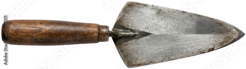 Принти на полотні Pointed metal archaeology trowel with wood handle