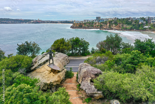 Foto Freshwater Beach Sydney NSW Australia showing Queenscliff and Manly Beach in the